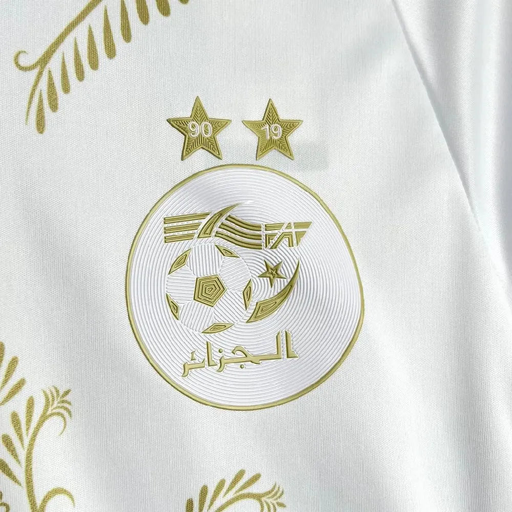 Camisa Karakou Ouro Branco da Argélia 2024/25