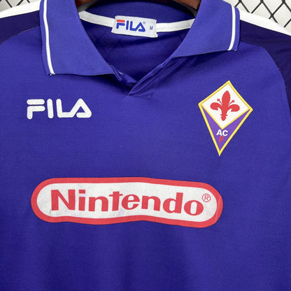 Camisa retrô de mangas compridas da Fiorentina 1998/99 Home