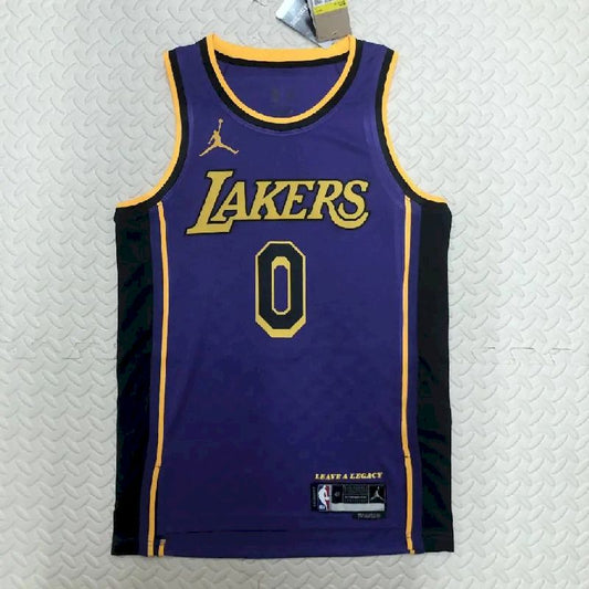 Camisa masculina roxa Russell Westbrook Team – Edição Statement
