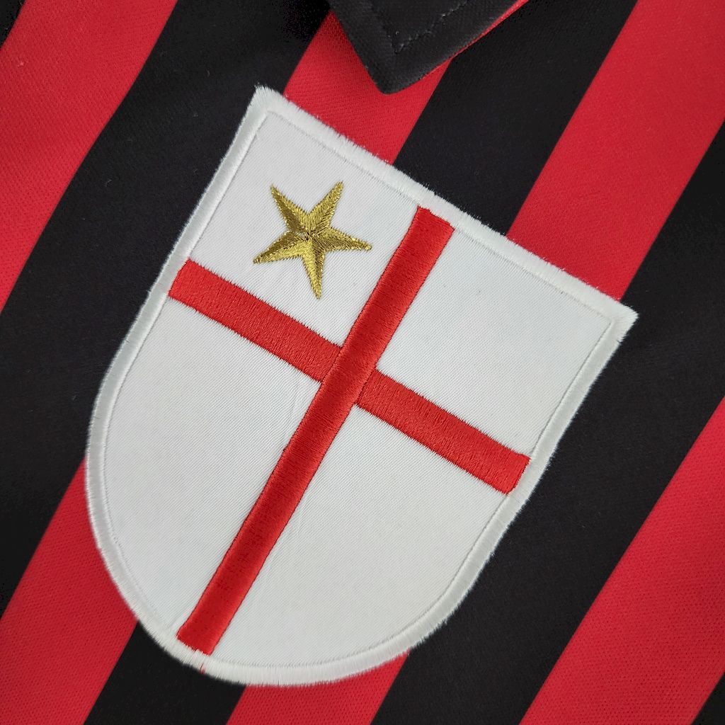 AC Milan 1999/00 Home Long Sleeves Retro Jersey