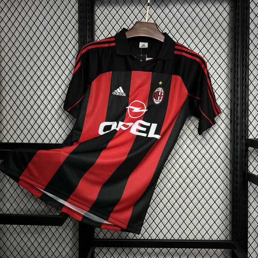 Camisa retrô do AC Milan 2000/02