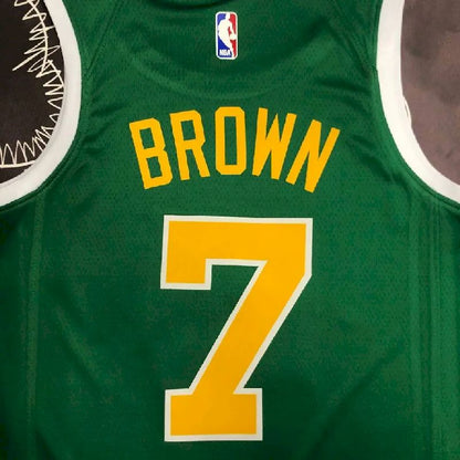 Camisa masculina Jaylen Brown Green Team