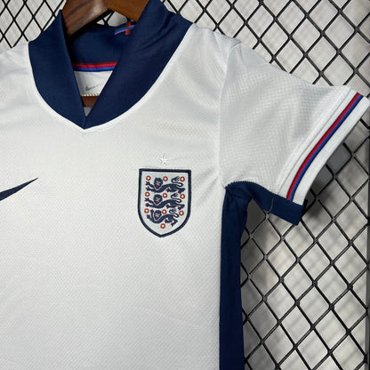 Camisa infantil da Inglaterra para a Eurocopa 2024/25