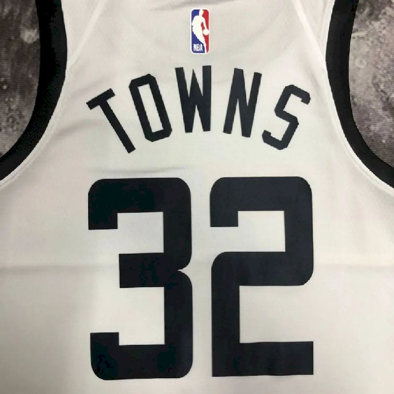 Camisa Karl-Anthony Towns Branca Masculina - Edição City