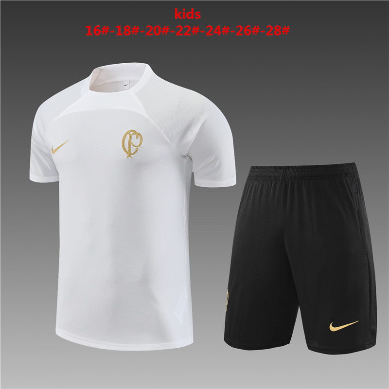 Camisa e Short Corinthians Treino 2023/24 Infantil 14001