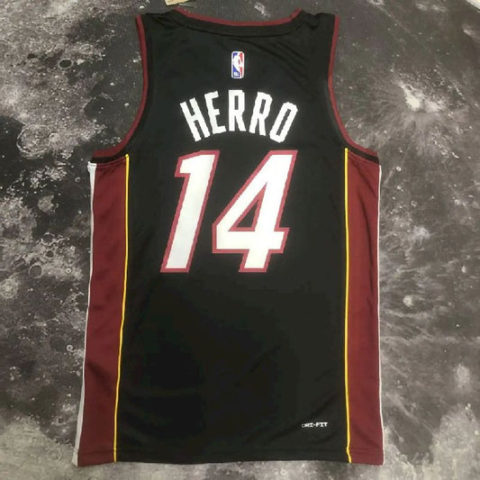 Camisa preta masculina Tyler Herro Team