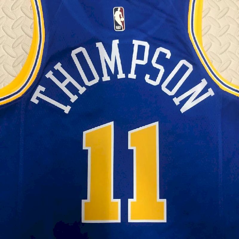 Camisa masculina Klay Thompson azul retrô