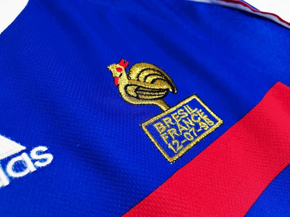 Camisa retrô de mangas compridas da França para a Copa do Mundo de 1998