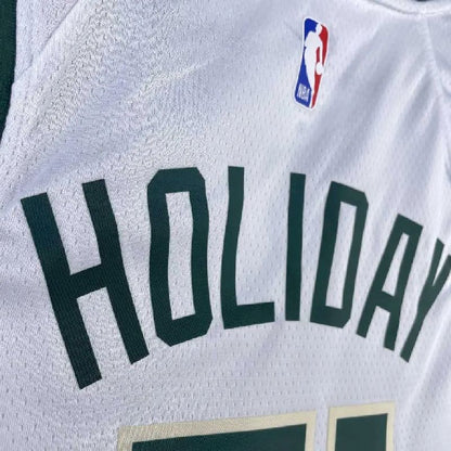 Camisa Jrue Holiday Branca Masculina 2023 - Time Principal