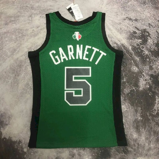 Camisa M&amp;N Kevin Garnett Verde Retro Masculina