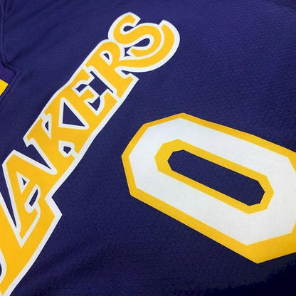 Camisa Masculina Kyle Kuzma Roxa Versão Jogador – Edição Clássica Retro