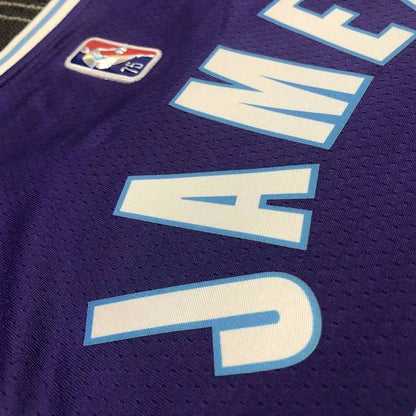 Men’s LeBron James Purple Team Jersey – 75th Anniversary City Edition