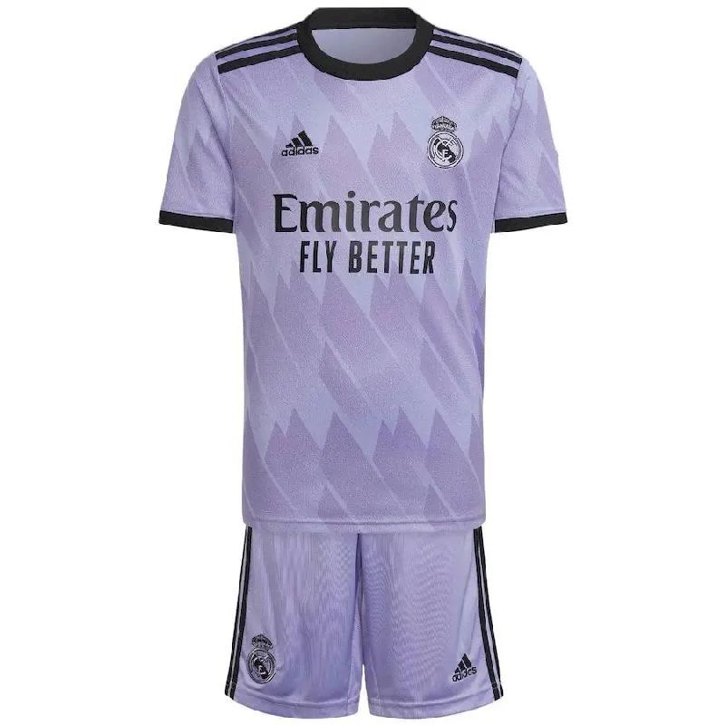 Kit reserva infantil do Real Madrid 2022/23