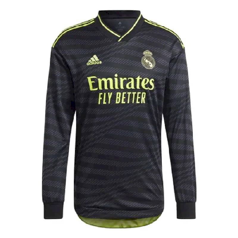 Camisa de manga comprida do Real Madrid 2022/23, terceira camisa reserva
