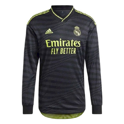 Camisa de manga comprida do Real Madrid 2022/23, terceira camisa reserva