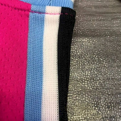 Camisa masculina Dwyane Wade rosa versão jogador – edição clássica retrô