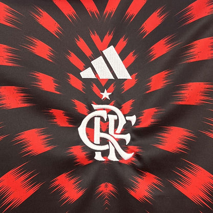 Camisa feminina pré-jogo do Flamengo 2025/26