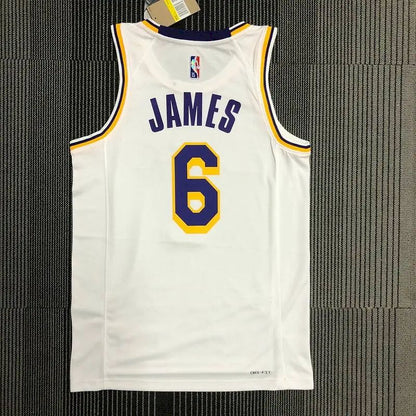 Camisa masculina LeBron James White Team – Edição de 75º aniversário