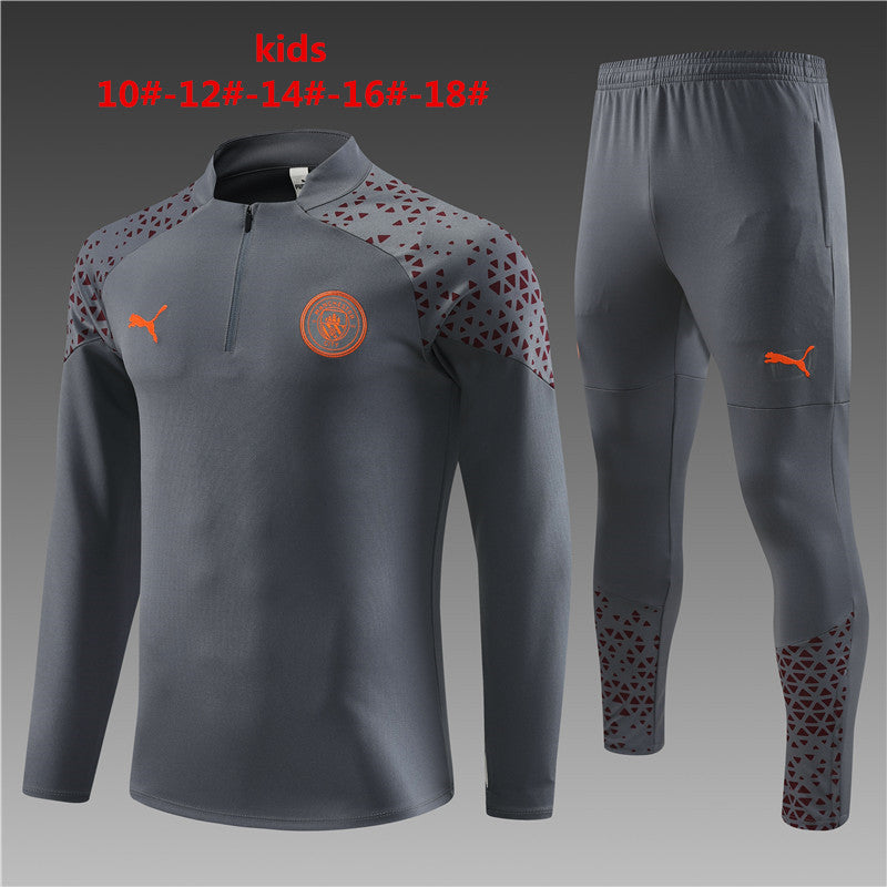 Suéter e calça infantil Manchester City 2023/24 com zíper 14001