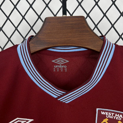 West Ham United 2025/26 Home Jersey Kids Kit