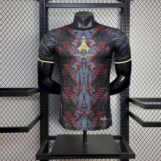 Paris Saint-Germain 2025/26 Campeones De Europa Grey Jersey Player Version