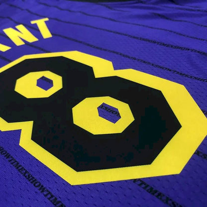 Camisa masculina Kobe Bryant 2018-19 roxa Swingman versão jogador – Edição City
