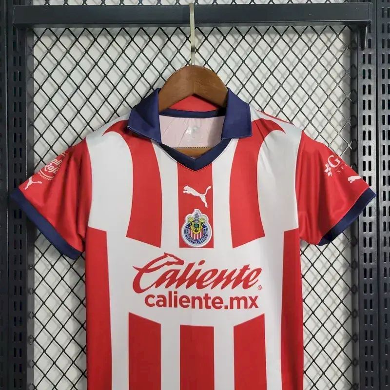 Chivas 2023/24 Home Kids Kit
