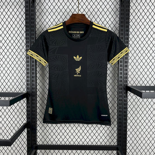 Women's Mexico 2025/26 Gold- Black Jersey