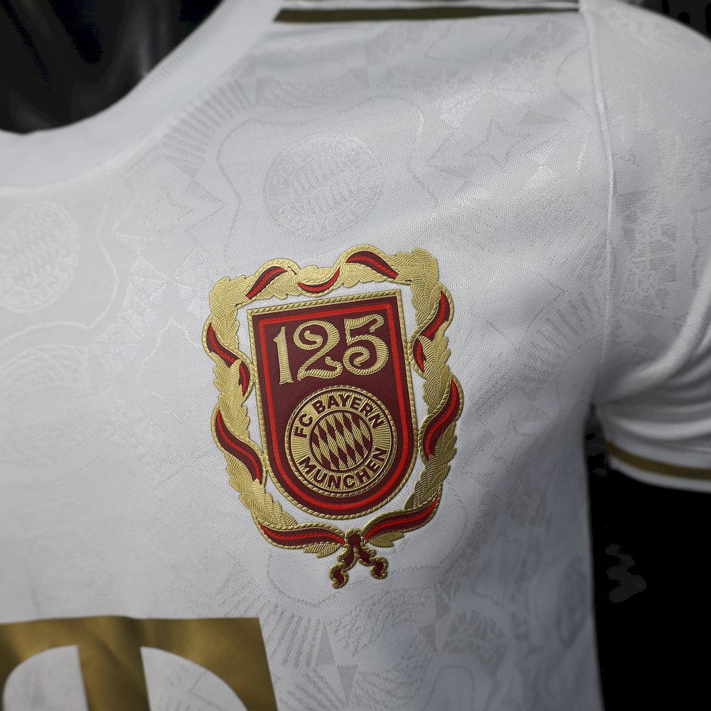 Bayern Munich 2024/25 125 Anniversary White Jersey Player Version