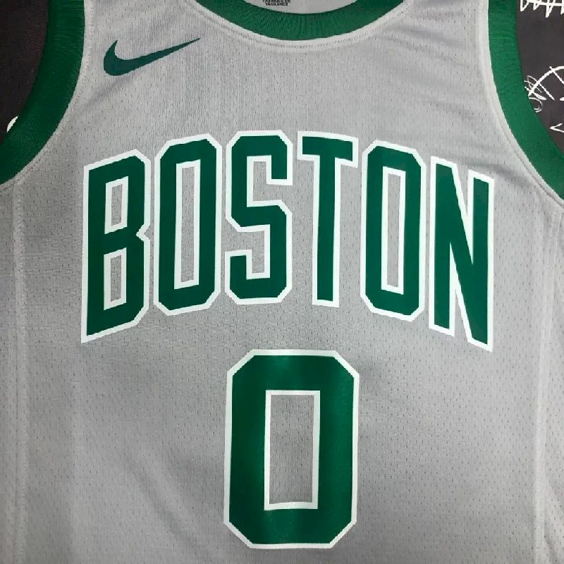 Camisa cinza masculina Jayson Tatum Team