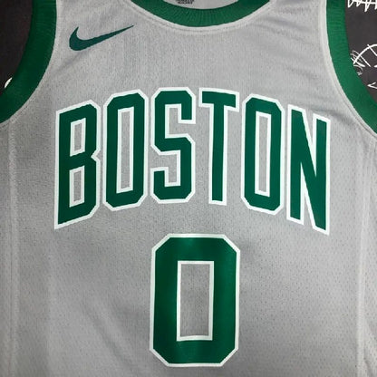 Camisa cinza masculina Jayson Tatum Team