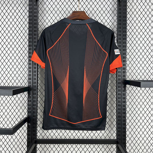 Barcelona 2025/26 black orange special edition Jersey (With Champions League)
