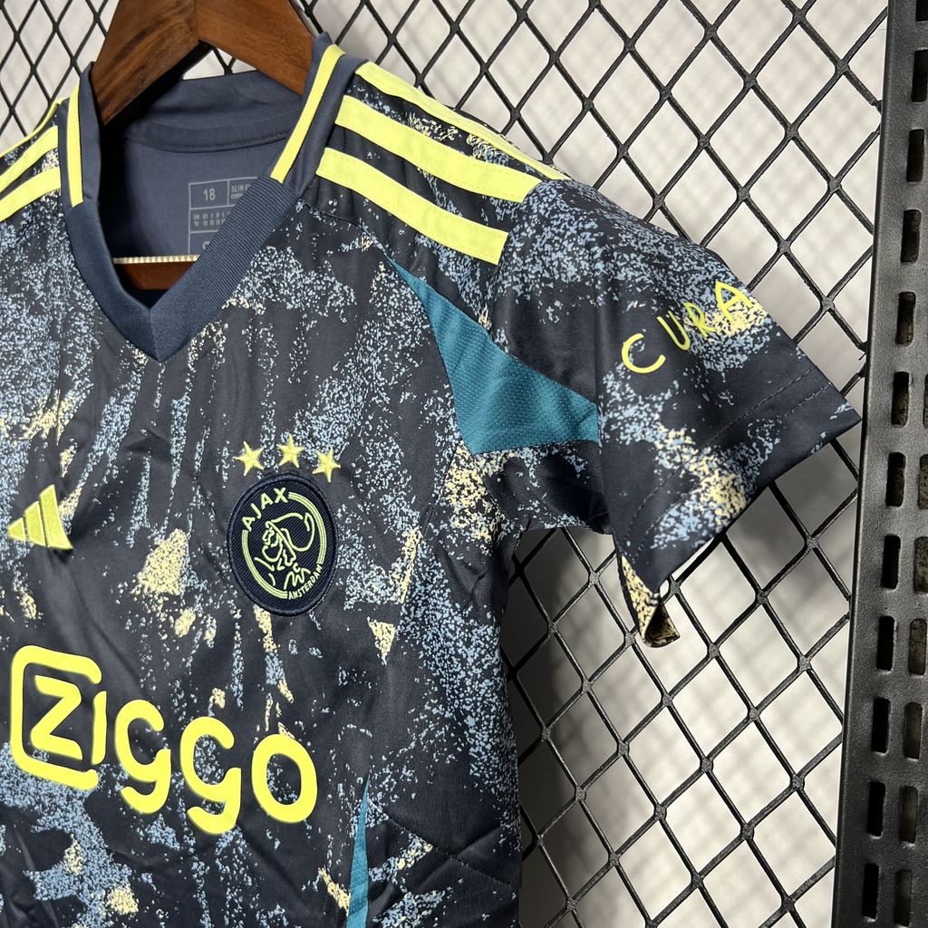 Uniforme reserva infantil do Ajax 2024/25