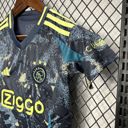 Uniforme reserva infantil do Ajax 2024/25