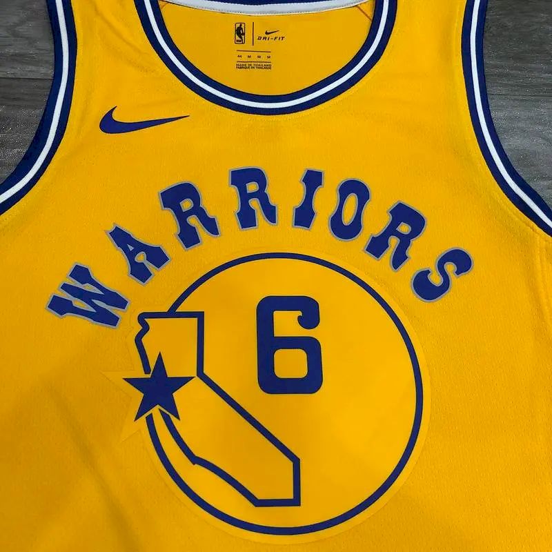 Camisa amarela masculina Nick Young versão jogador – Edição clássica