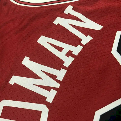 Camisa vermelha masculina Swingman Dennis Rodman – Edição Ícone