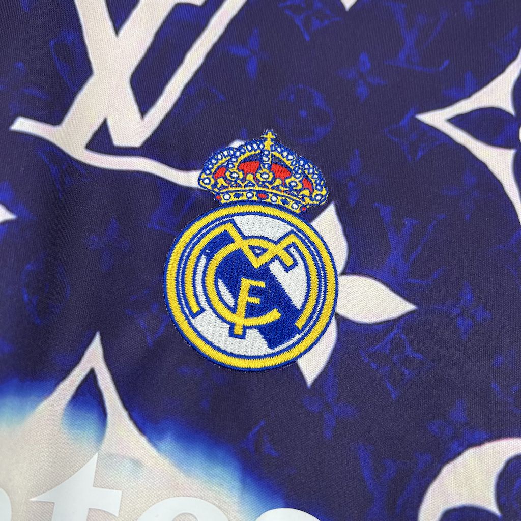 Camisa Louis Vuitton Edição Conjunta do Real Madrid 2025/26