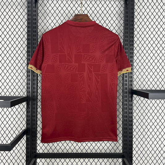 Men's Mexico 2025/26 Gold- Red Jersey