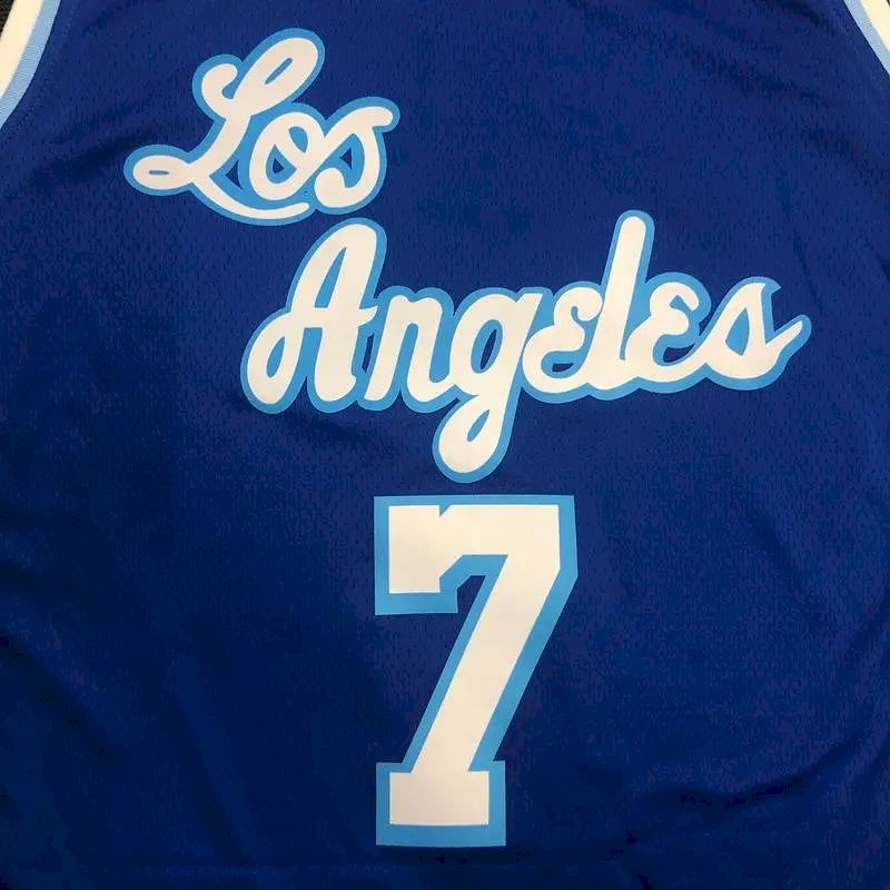 Camisa Carmelo Anthony 2021 Azul Masculina Versão Jogador – Edição Clássica