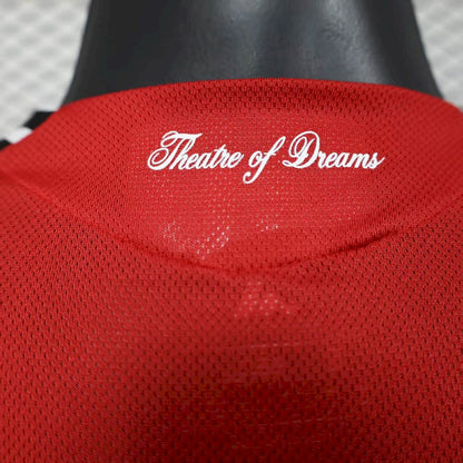 Men's Manchester United 2025/26 Home Long Sleeves Jersey Player Version