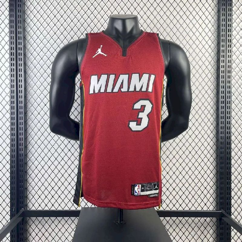 Men’s Dwyane Wade Red Team Jersey – Statement Edition