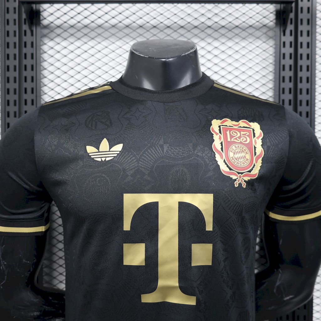 Bayern Munich 2024/25 125 Anniversary Black Jersey Player Version