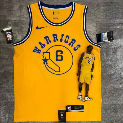 Camisa amarela masculina Nick Young versão jogador – Edição clássica