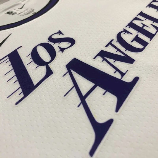 Camisa masculina LeBron James White Team – Edição City