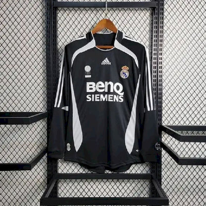 Camisa retrô de manga comprida reserva do Real Madrid 2006/07