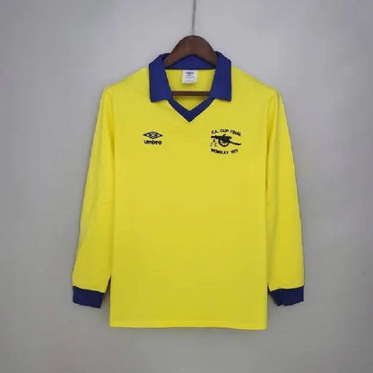 Camisa reserva retrô de manga comprida do Arsenal 1971/79