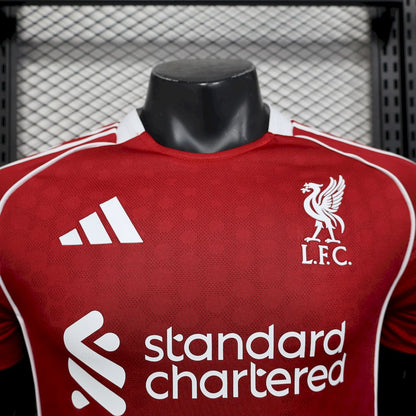 Men's Liverpool 2025/26 Home Jersey Player Version