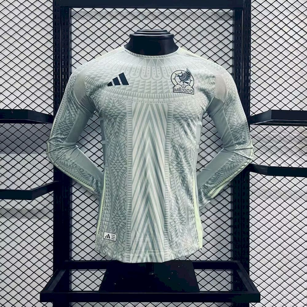 Men's Mexico 2024/25 Away Long Sleeve Jersey Player Version