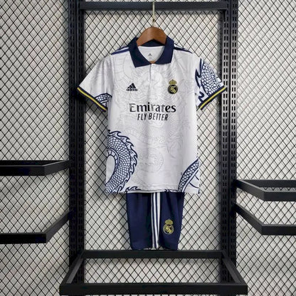 Kit Infantil Real Madrid 2022/23 White Dragon Edition