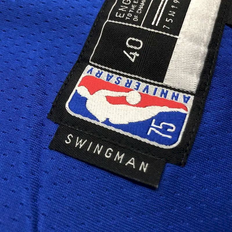 Camisa azul masculina do time Klay Thompson – Edição de 75º aniversário